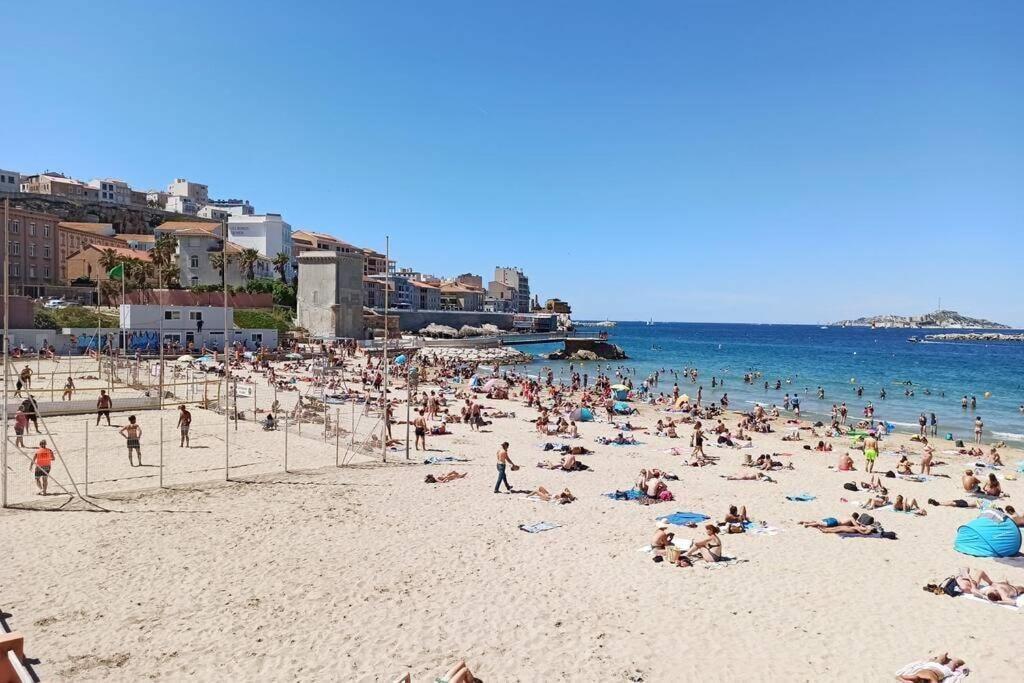 Catalans-Air-Conditioned, Balcony 2 Min Walk Catalans Beach 马赛 外观 照片